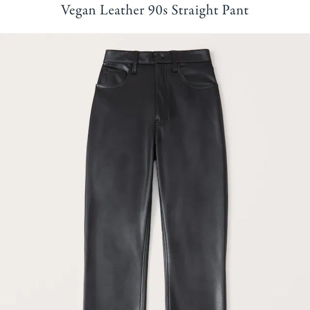 The 90’s Straight Leather Jean